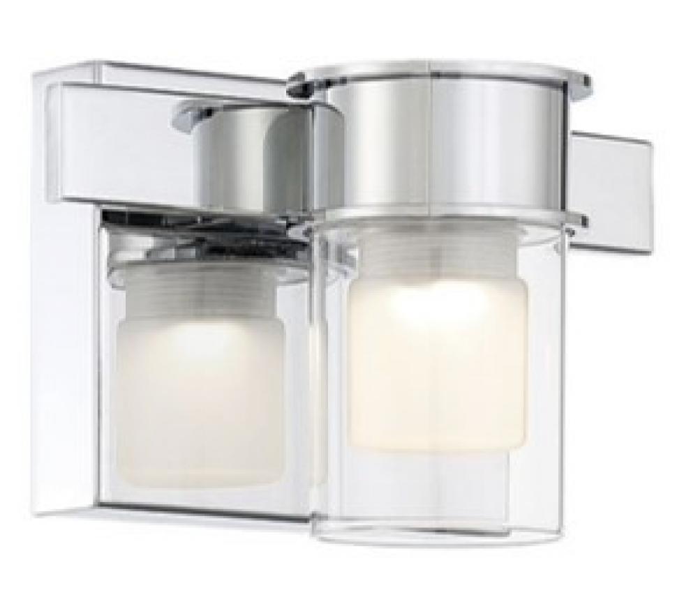 HERALD SQUARE - 1 LIGHT LED BATH CHROME