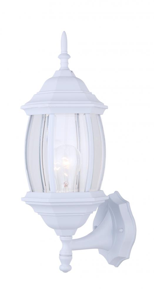 Outdoor, Twin Pack, 1 Bulb Uplight/Closed Downlight/Open Downlight, Clear Bevelled Glass Panels