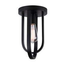 Canarm IFM1078A07BK - DILAN, IFM1078A07BK, MBK Color, 1 Lt Flushmount, 60W Type A, 6.75" W x 11.25" H,