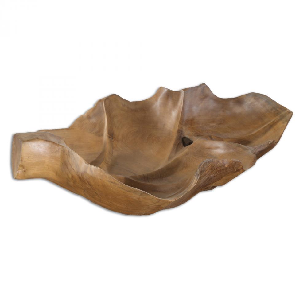 Uttermost Teak Leaf Bowl