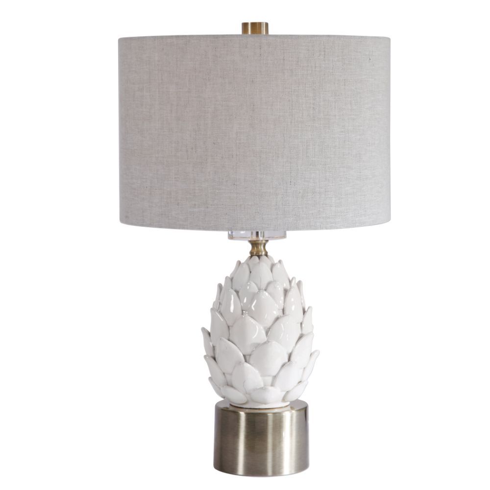 Uttermost White Artichoke Table Lamp : 26380-1