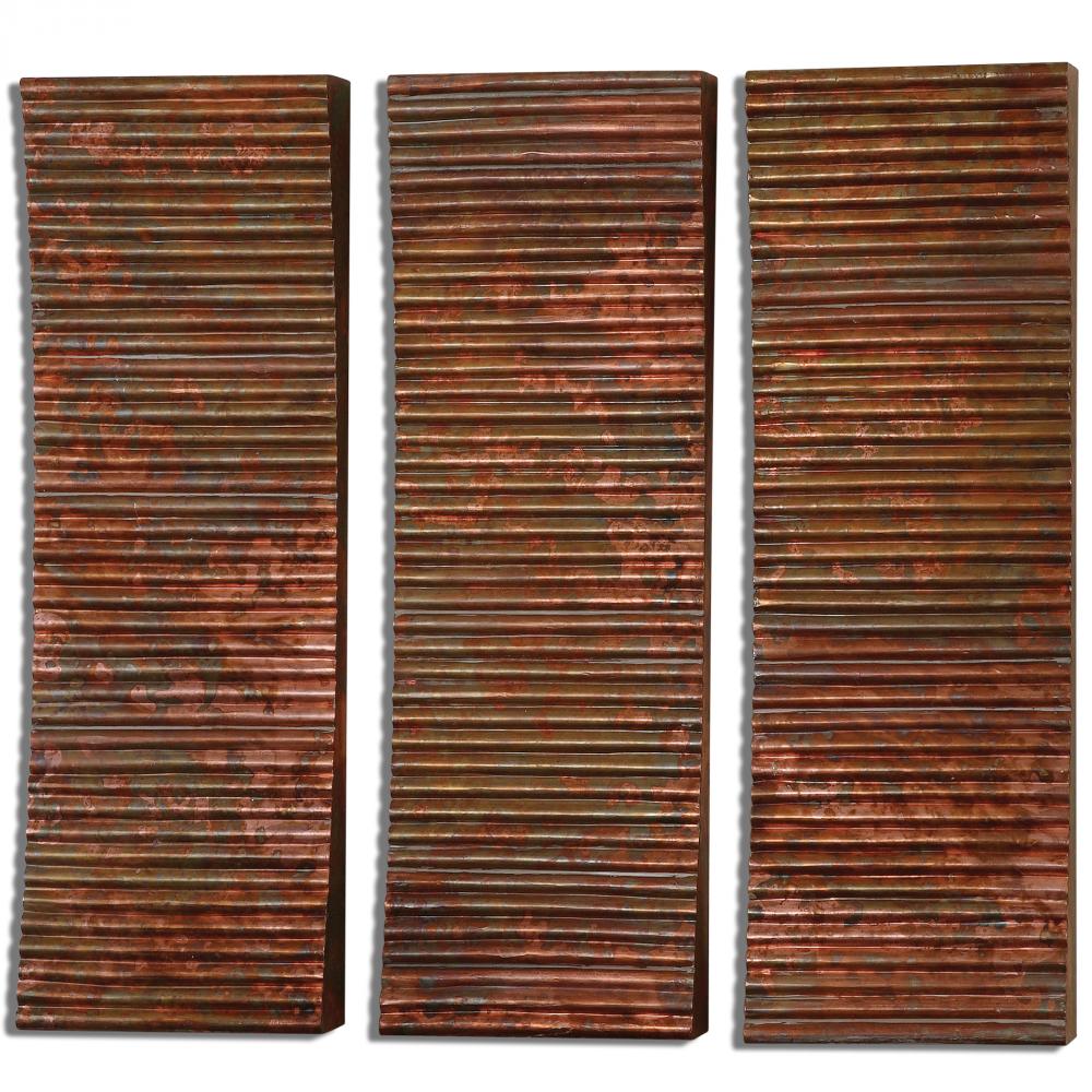 Uttermost Adara Copper Wall Art S/3