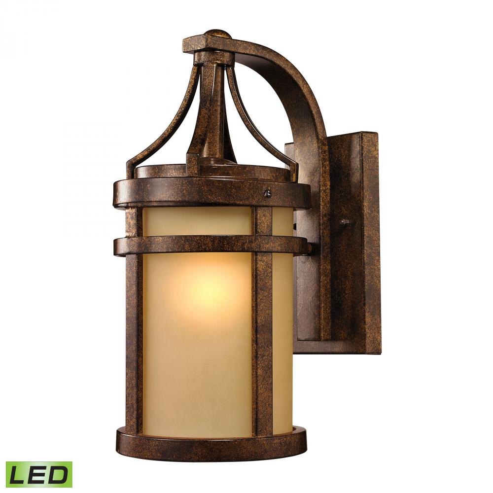 Winona 1-Light Outdoor Wall Lamp in Hazelnut Bronze - Includes LED Bulb