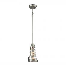 ELK Home 65172/1 - Zabrina 1-Light Mini Pendant in Satin Nickel with Metal Shade